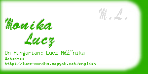 monika lucz business card